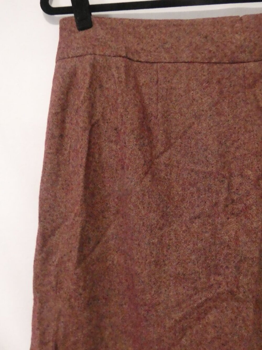 SLOAN Lined Pants Textured Tweed Burgundy - size 16 - Picture 9 of 14